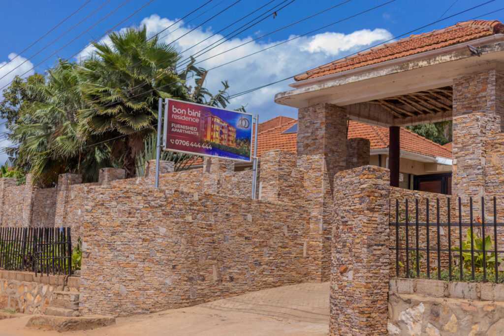 Entrance to Bon Bini Residence, Muyenga, Kampala
