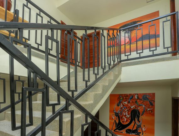 Hallway at Bon Bini Residence, Kampala