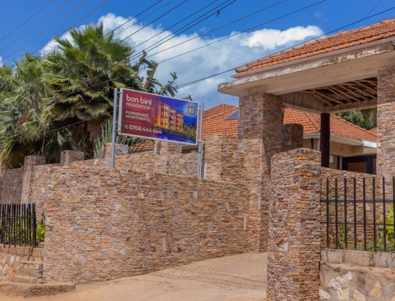 Entrance to Bon Bini Residence, Muyenga, Kampala